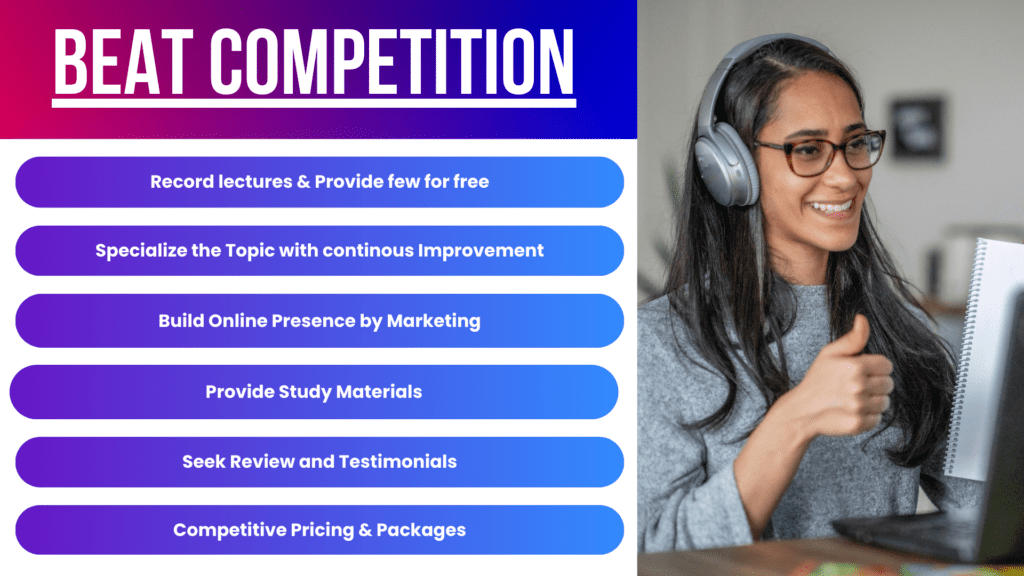 Beat competition in online tutoring